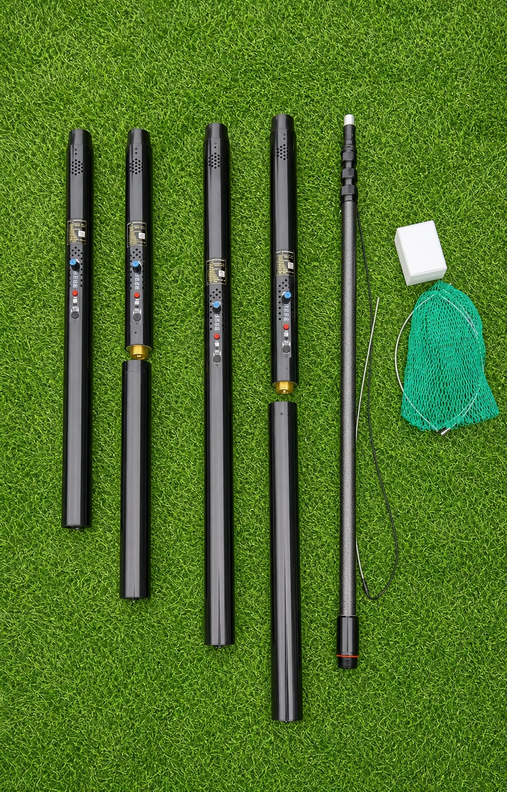 RIVR landing net handle lengths and included accessories
